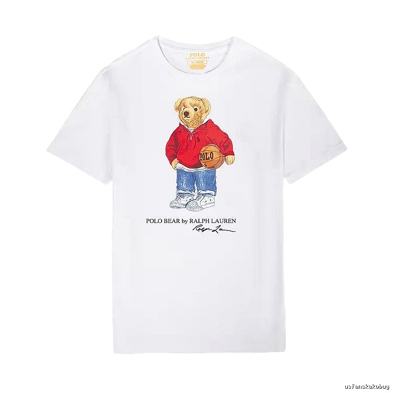 Ralph Lauren Teddy Bear Series White T-shirt