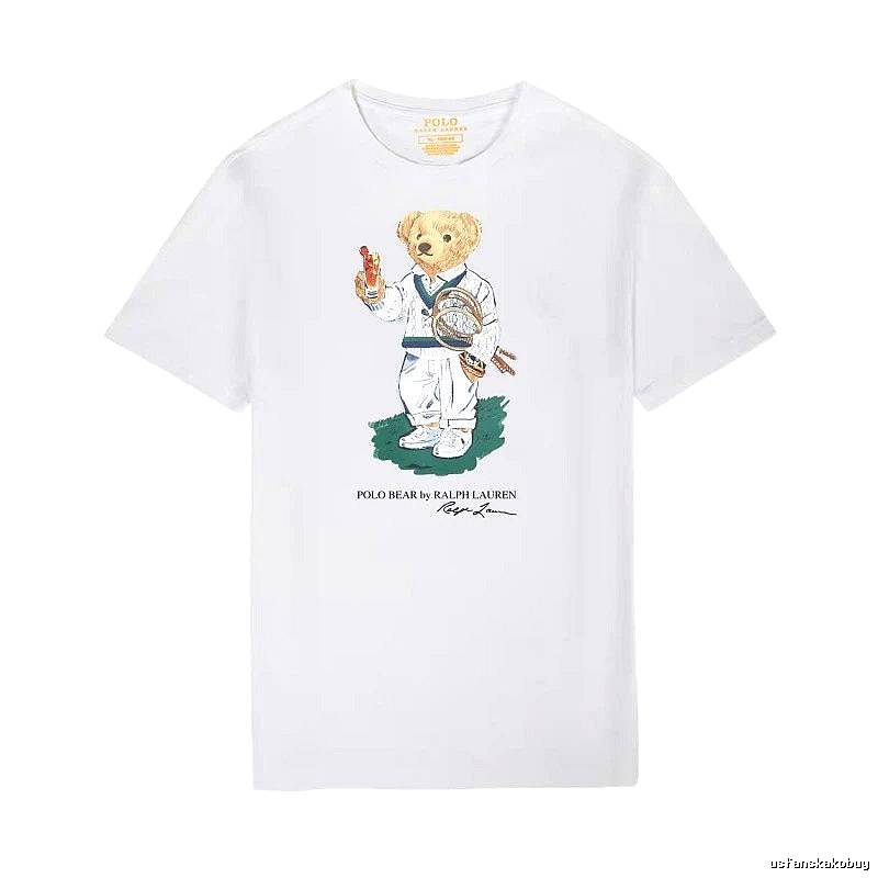 Ralph Lauren Teddy Bear Series White T-shirt