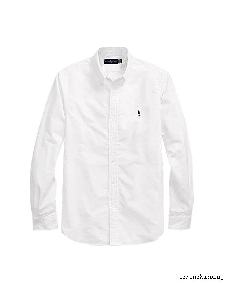 Ralph Lauren White Button-Down Shirt Casual Layering