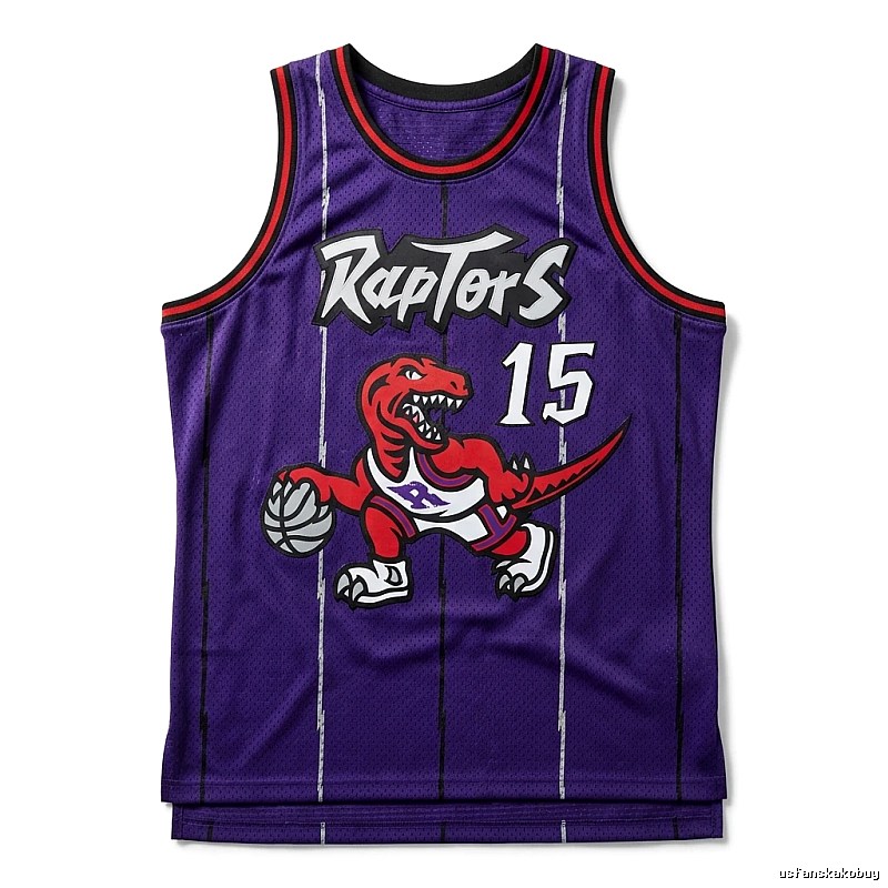 Raptors' retro-style basketball jersey (purple)