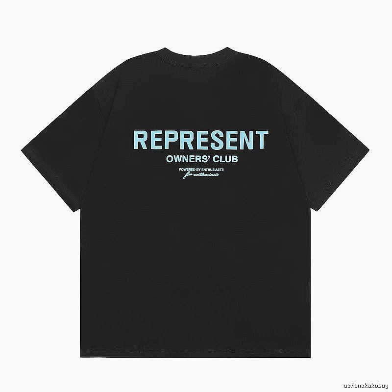 Represent Black Style 868 Owners Club T-Shirt Daily Styling Logo