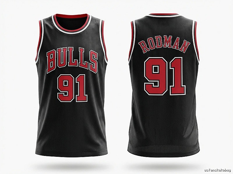 Retro-style jersey of Dennis Rodman of the Michael Jordan