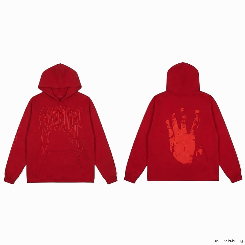 Revenge trendy and cool style red hoodie