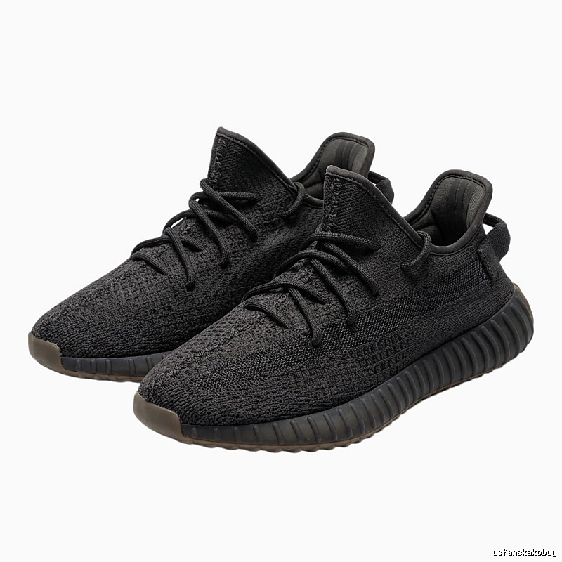 Simple-style black Yeezy 350 shoes