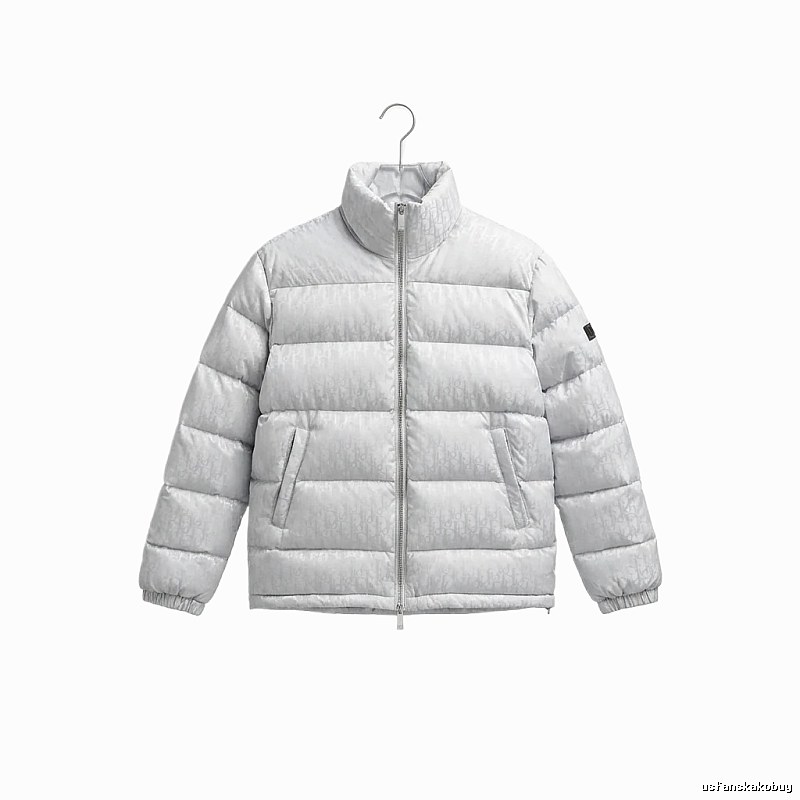 Simple-style white Dior down jacket