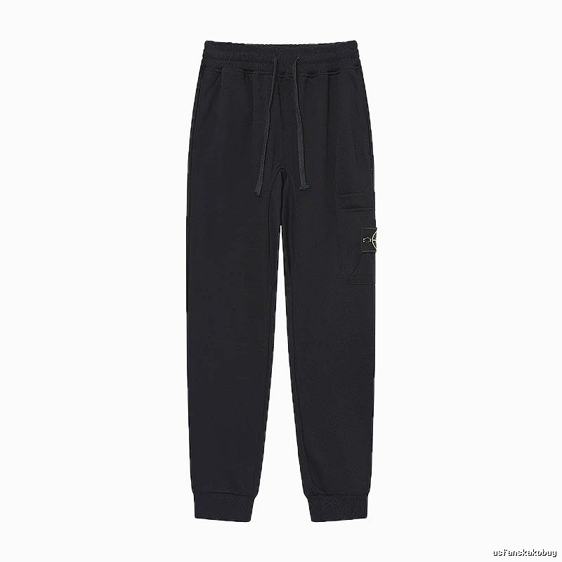 Stone Island Compass Series Street Style Black Sweatpants