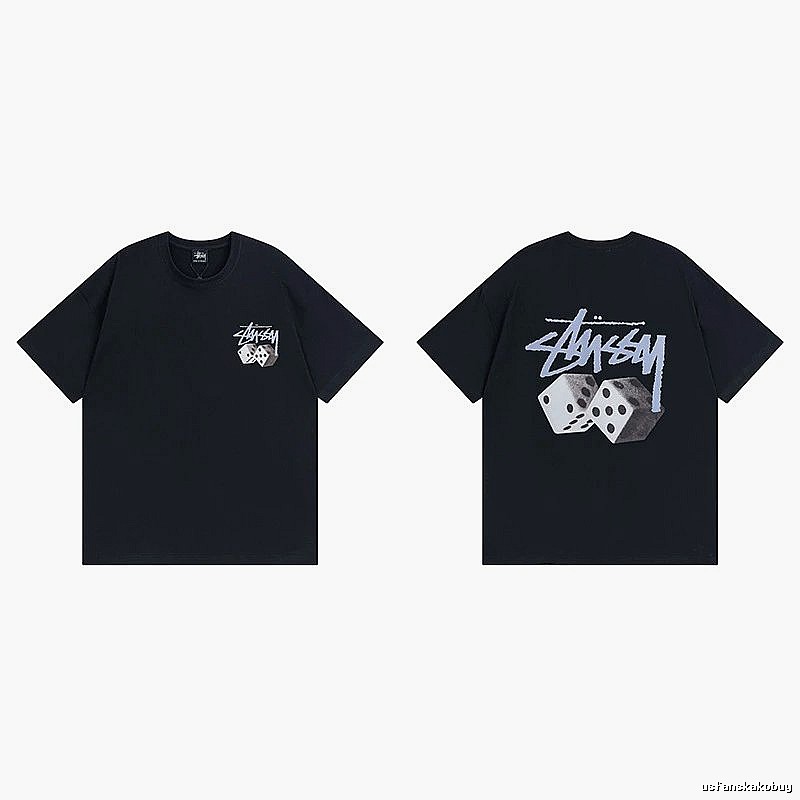 Stussy Black Spider Graphic T-Shirt Layered Outfit Logo