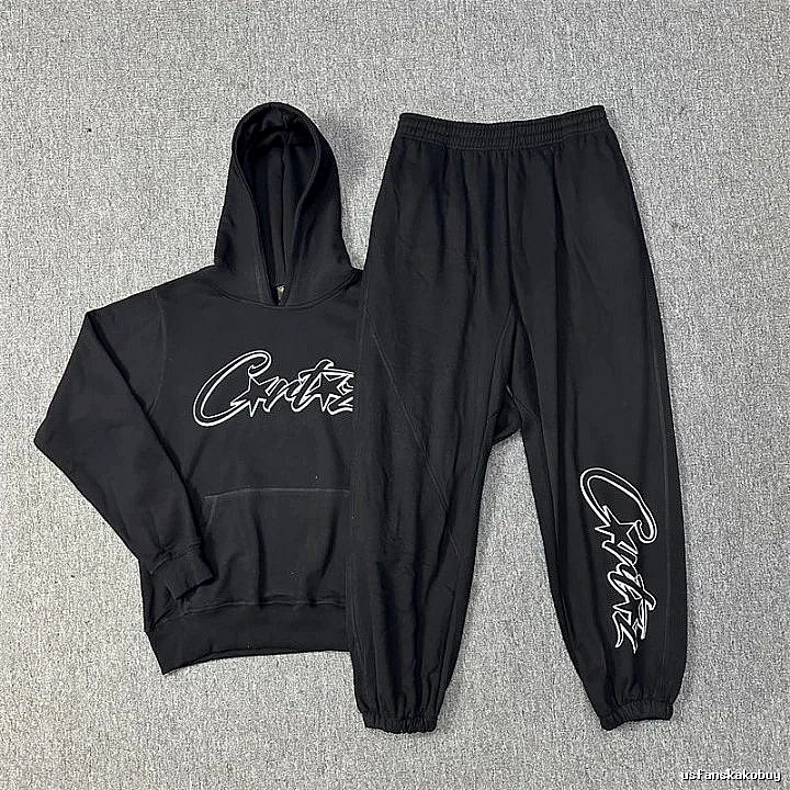 Stussy Black Tracksuit Set Smart Casual Logo