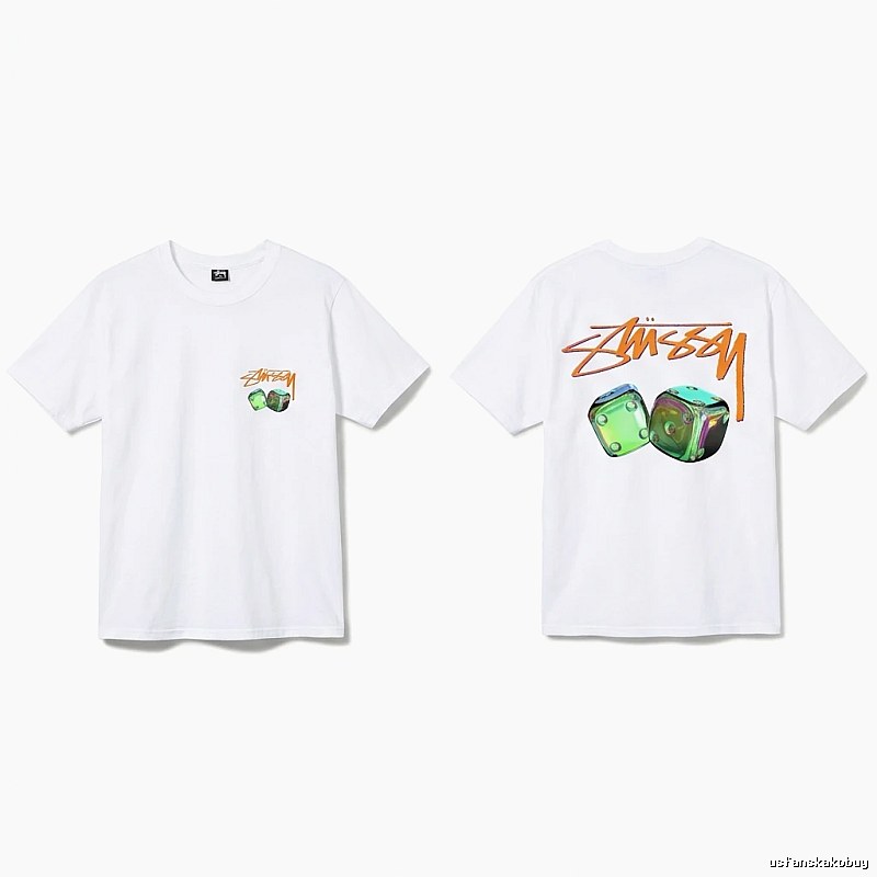 Stussy Dice Print Style White T-shirt
