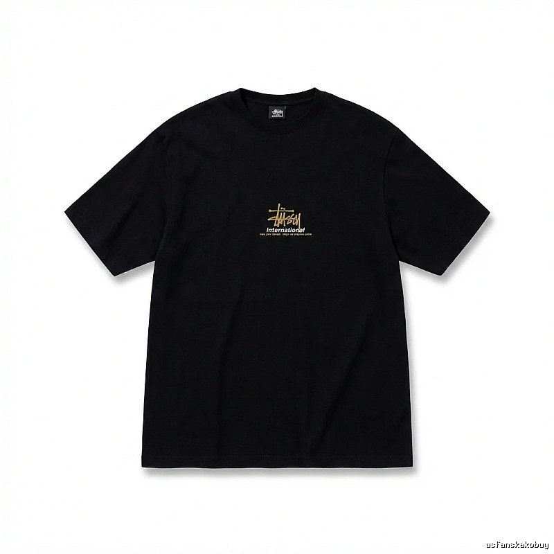 Stussy International Style Black T-shirt