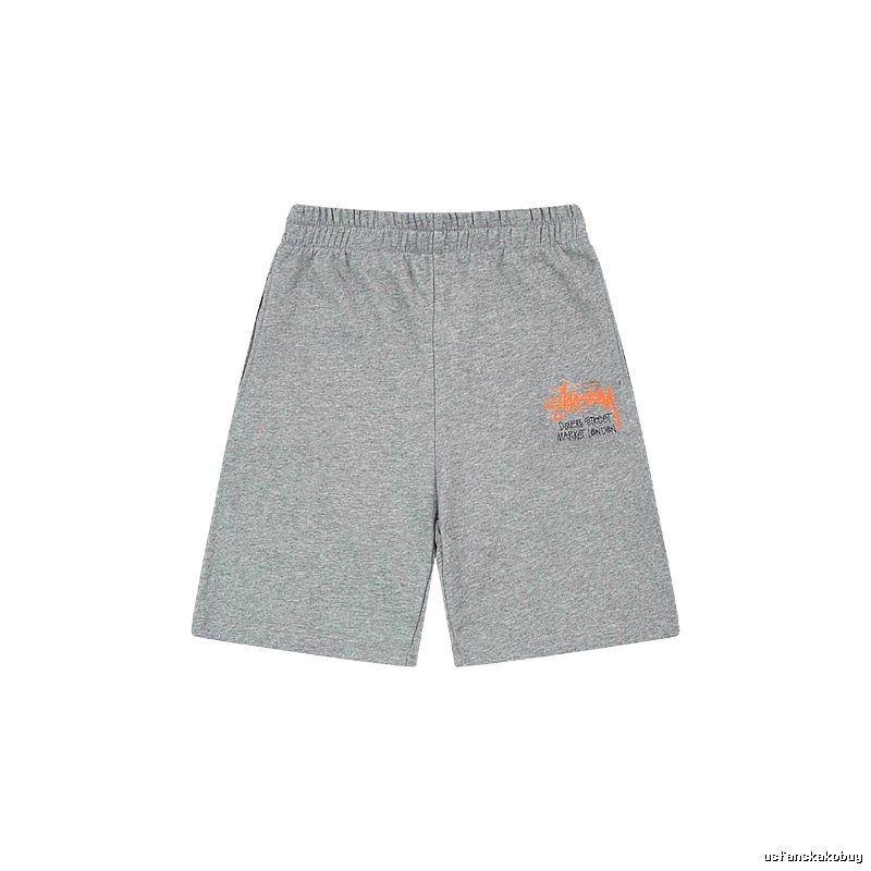 Stussy street-style grey shorts