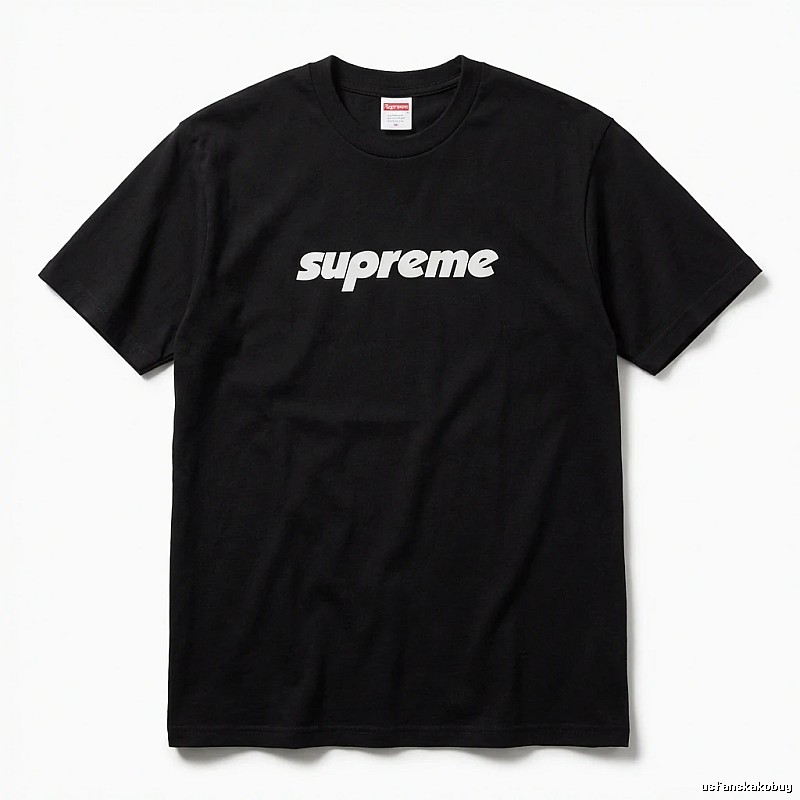 Supreme basic black T-shirt