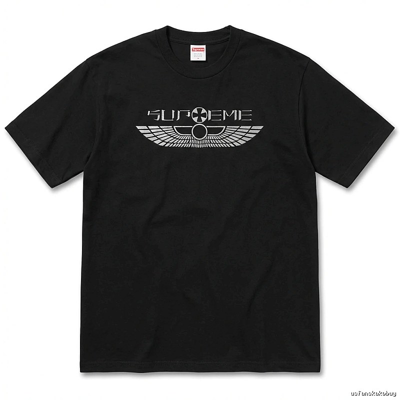 Supreme Flight Series Trendy Cool Black T-shirt