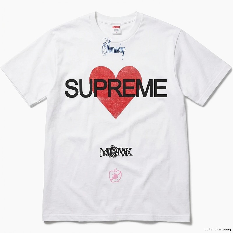 Supreme Love Trendy White T-shirt