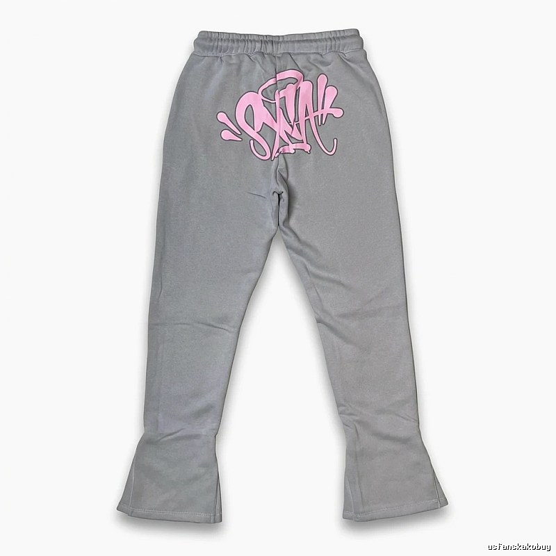 SynaWorld Graffiti Style Grey Sweatpants