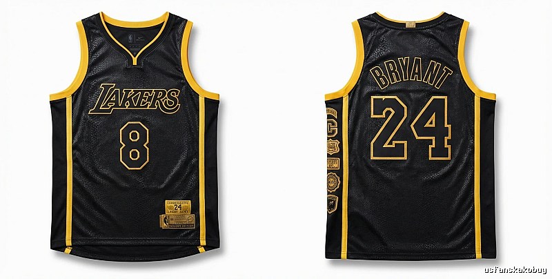 The No. 24 jersey of Kobe Bryant of the Los Angeles Lakers.