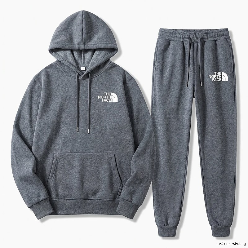 The North Face Simple Gray Sportswear Set