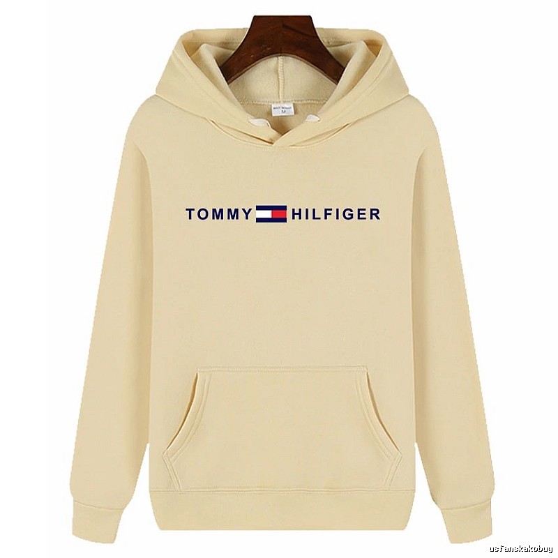 Tommy Hilfiger Patterned Logo hoodie White Tommy Hilfiger with Polished Detail