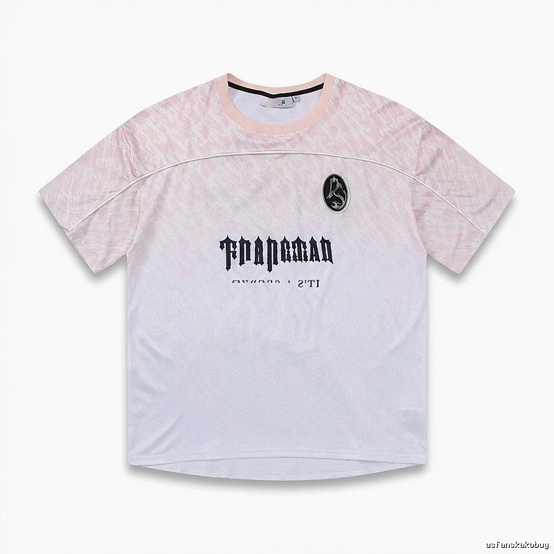 Trapstar Gradient Style Pink and White T-shirt