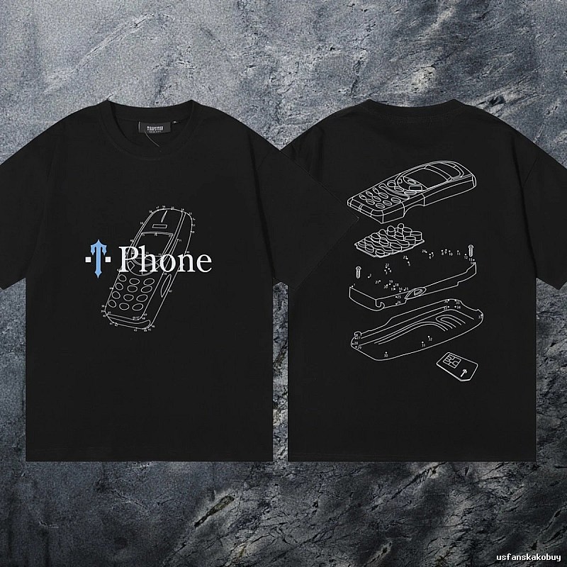 Trapstar Lightweight Keys graphic T-shirt Black White Key for Trend Styling